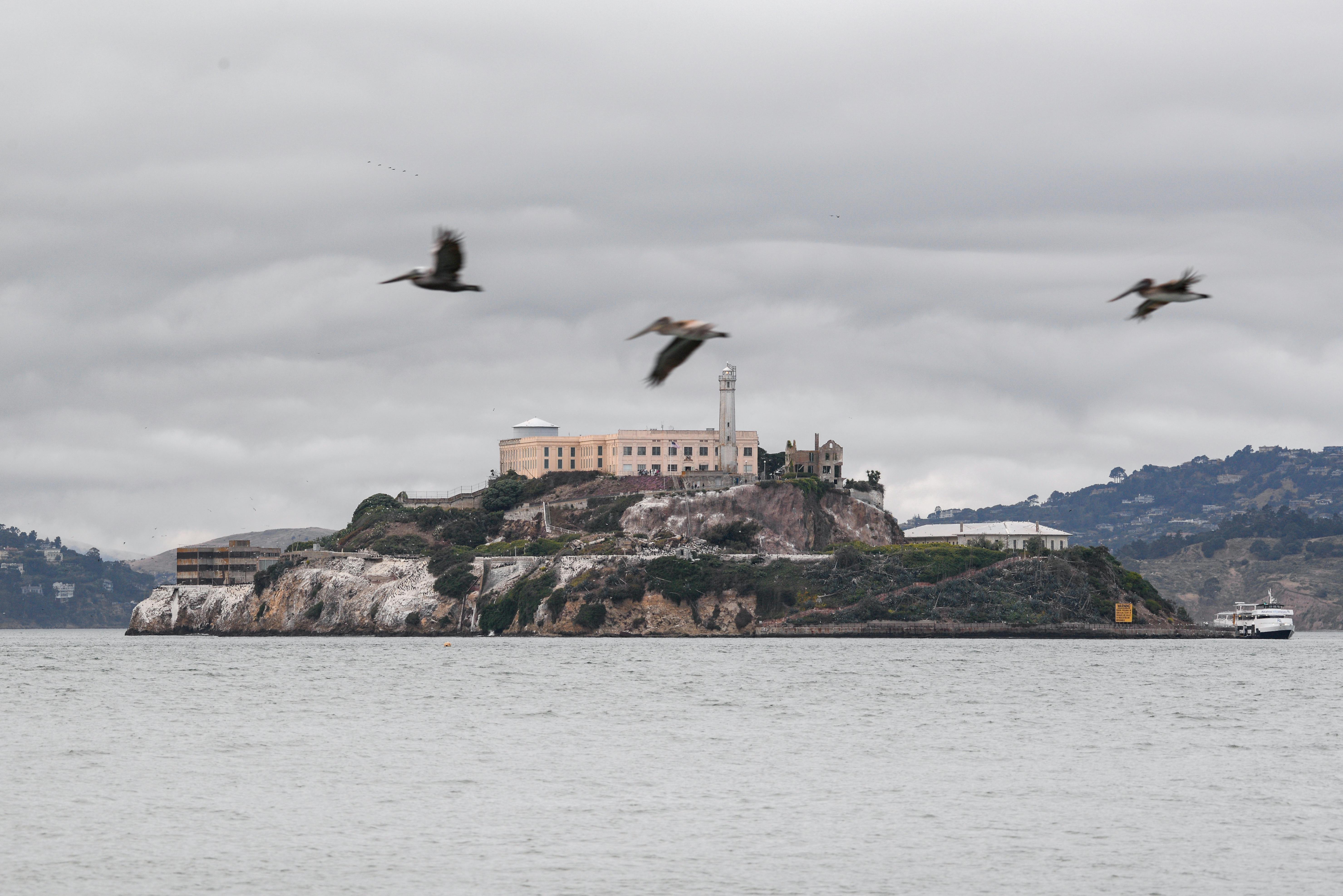 Alcatraz Island with breathtaking San Francisco Bay panorama